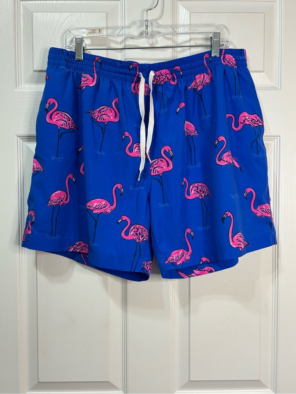 Chubbies Classic Swim Trunks Mens XXL Blue The Pop Flock And Drop It Flamingos